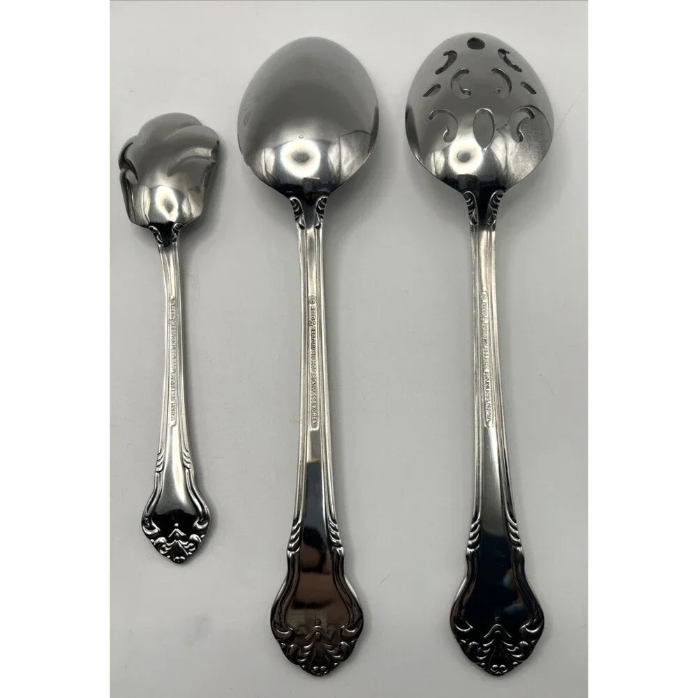 Lot Of 5 Reed & Barton Elegante? Stainless Steel Serving Utensils